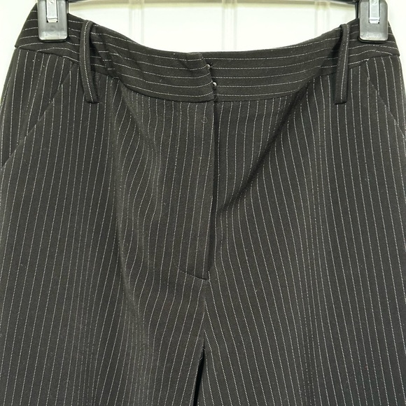 Larry Levine Stretch wide leg pinstripe dress pant size 6 - Picture 1 of 9